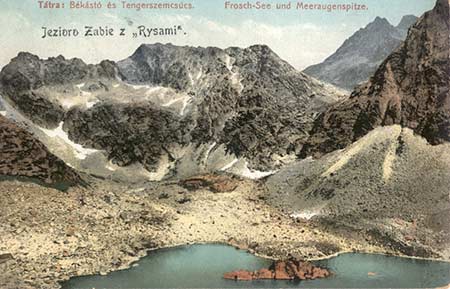 Jezioro Żabie z Rysami.