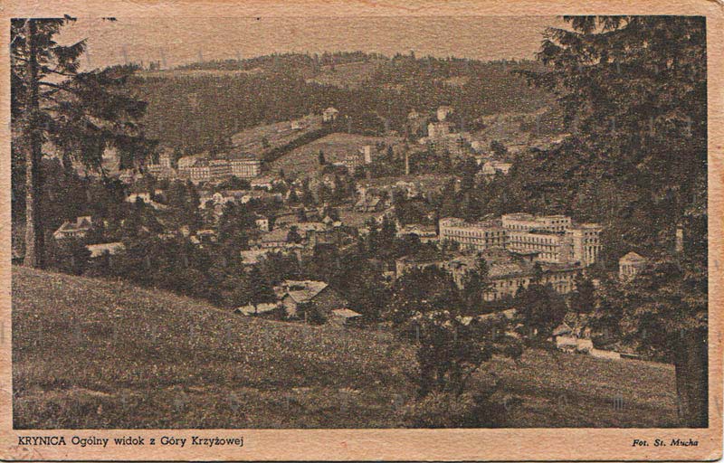 stara widokówka góry Krynica Zdrój
